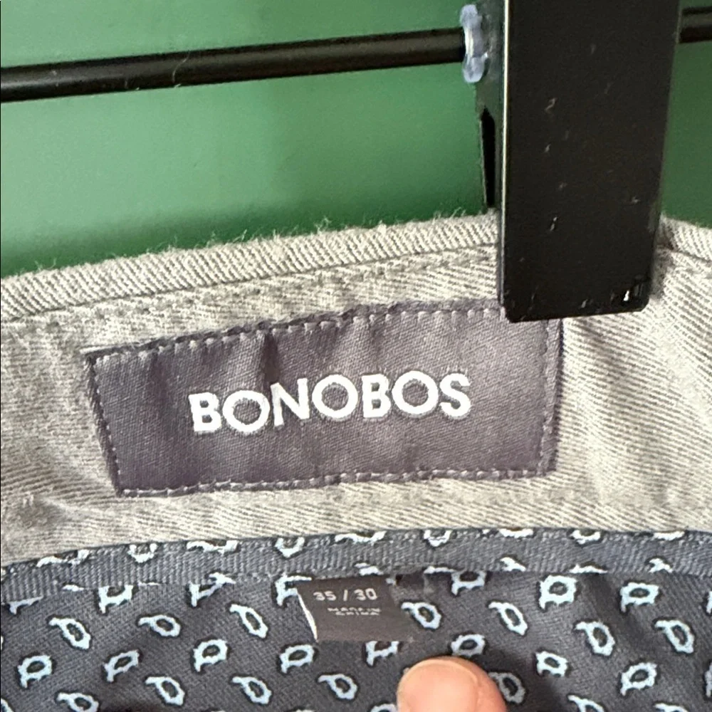 Bonobos The Chino 2.0 Athletic Fit Mens 35x30 Light Grey Classic Preppy